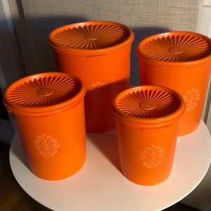 Vintage Tupperware canister set